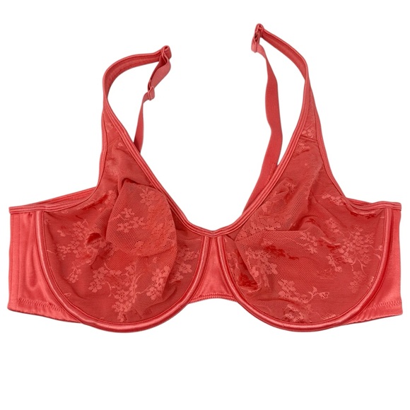 Cacique Other - Cacique 42D Coral Color no-padding Lace Bra